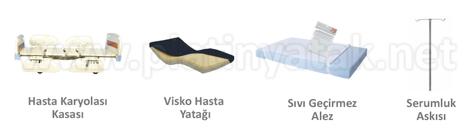 hasta karyolası seti